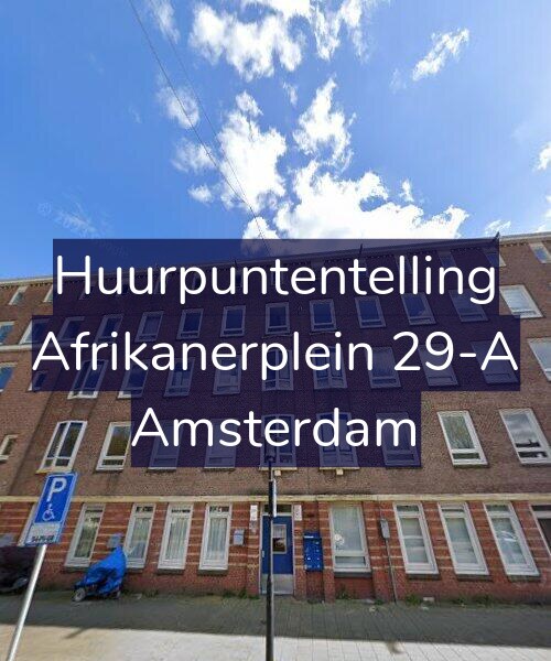 Foto gevel Huurpuntentelling voor Afrikanerplein 29-A, Amsterdam