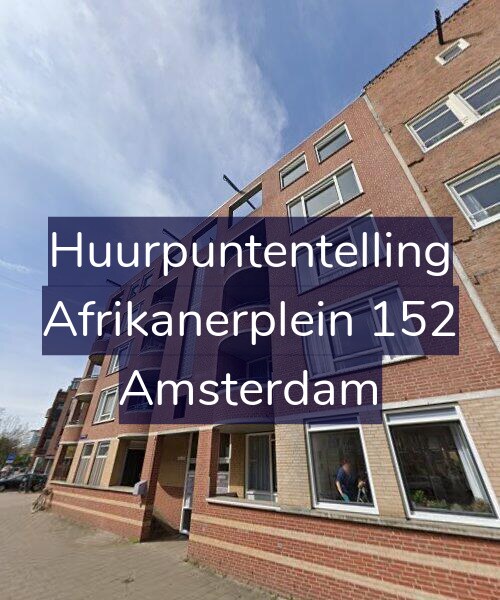 Foto gevel Huurpuntentelling voor Afrikanerplein 152, Amsterdam