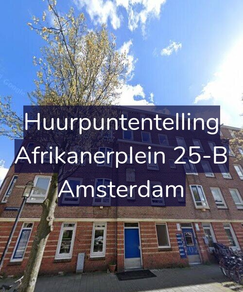 Foto gevel Huurpuntentelling voor Afrikanerplein 25-B, Amsterdam