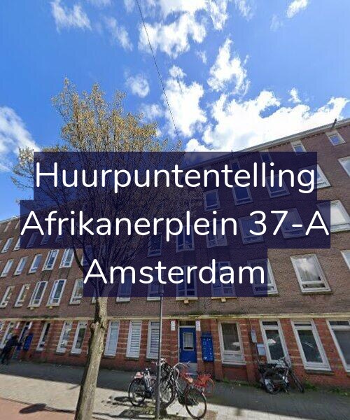 Foto gevel Huurpuntentelling voor Afrikanerplein 37-A, Amsterdam