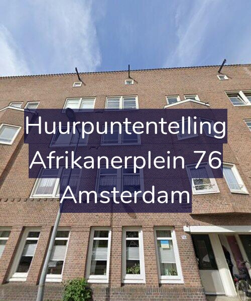 Foto gevel Huurpuntentelling voor Afrikanerplein 76, Amsterdam