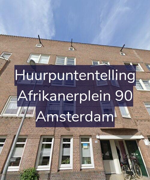 Foto gevel Huurpuntentelling voor Afrikanerplein 90, Amsterdam