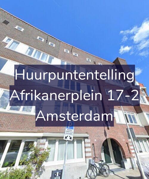 Foto gevel Huurpuntentelling voor Afrikanerplein 17-2, Amsterdam