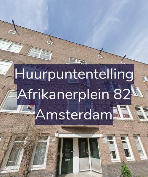 Foto gevel Huurpuntentelling voor Afrikanerplein 82, Amsterdam