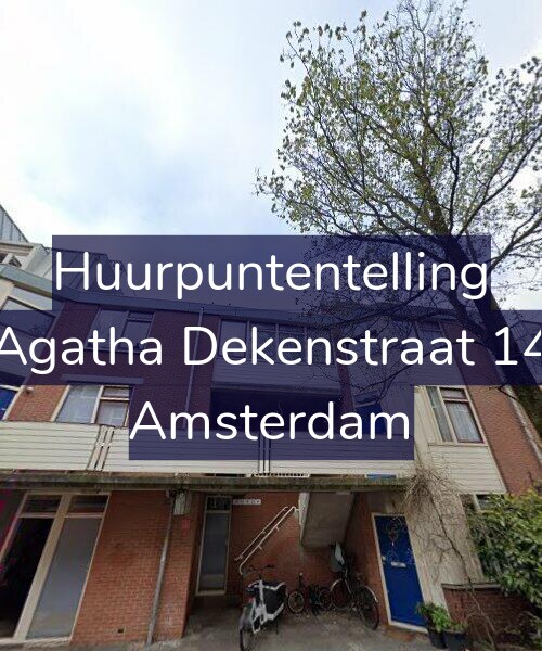 Foto gevel Huurpuntentelling voor Agatha Dekenstraat 14, Amsterdam