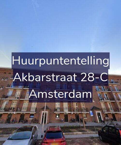 Foto gevel Huurpuntentelling voor Akbarstraat 28-C, Amsterdam