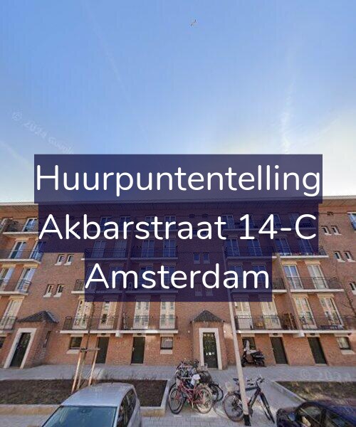 Foto gevel Huurpuntentelling voor Akbarstraat 14-C, Amsterdam