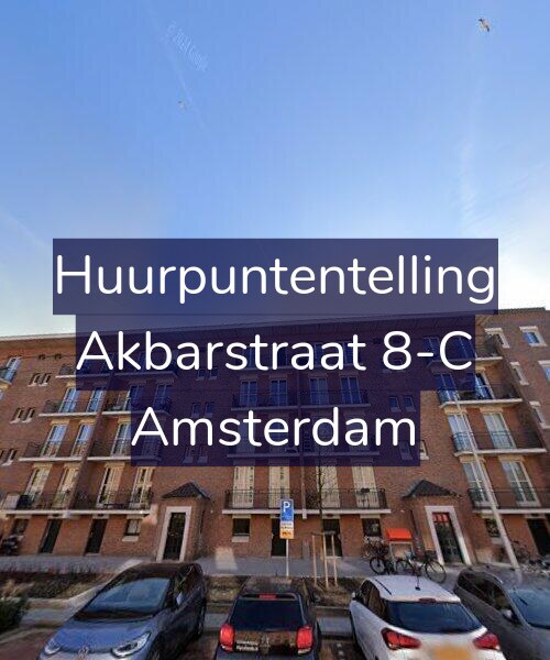 Foto gevel Huurpuntentelling voor Akbarstraat 8-C, Amsterdam