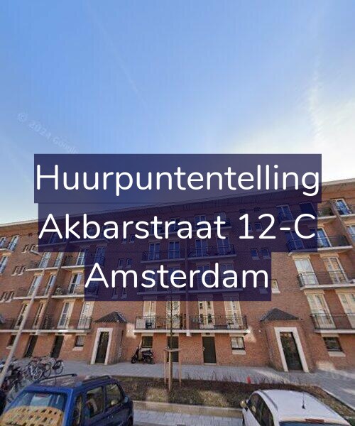 Foto gevel Huurpuntentelling voor Akbarstraat 12-C, Amsterdam