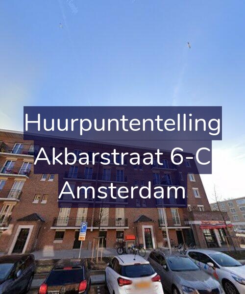 Foto gevel Huurpuntentelling voor Akbarstraat 6-C, Amsterdam
