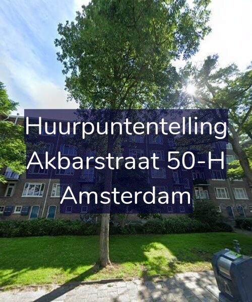 Foto gevel Huurpuntentelling voor Akbarstraat 50-H, Amsterdam