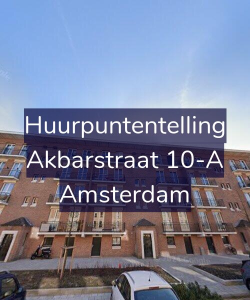 Foto gevel Huurpuntentelling voor Akbarstraat 10-A, Amsterdam