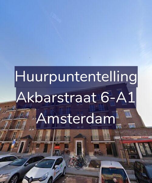 Foto gevel Huurpuntentelling voor Akbarstraat 6-A1, Amsterdam
