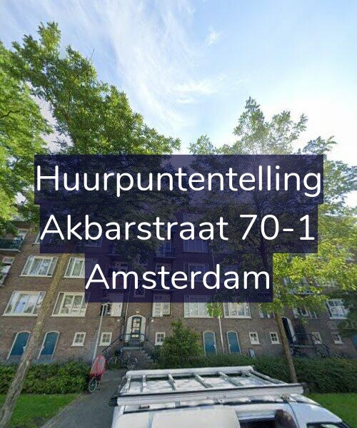 Foto gevel Huurpuntentelling voor Akbarstraat 70-1, Amsterdam