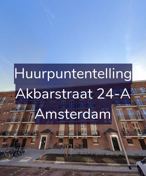 Foto gevel Huurpuntentelling voor Akbarstraat 24-A, Amsterdam