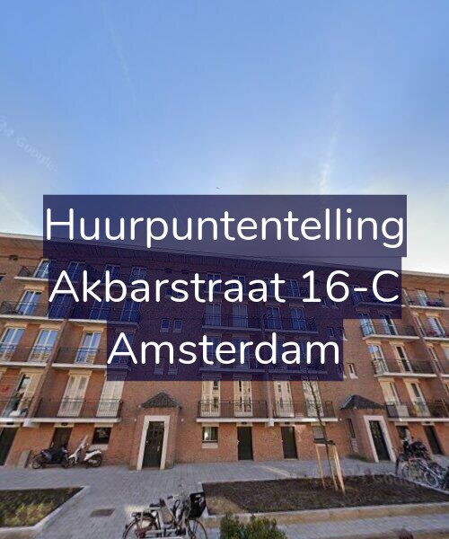 Foto gevel Huurpuntentelling voor Akbarstraat 16-C, Amsterdam