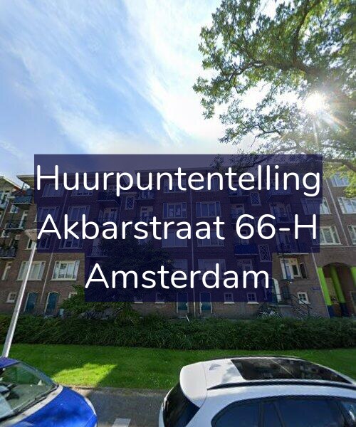 Foto gevel Huurpuntentelling voor Akbarstraat 66-H, Amsterdam