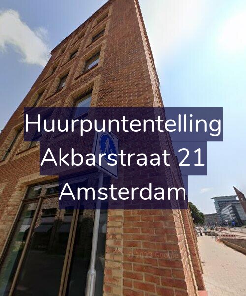 Foto gevel Huurpuntentelling voor Akbarstraat 21, Amsterdam