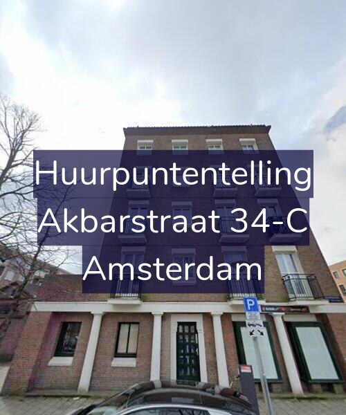 Foto gevel Huurpuntentelling voor Akbarstraat 34-C, Amsterdam