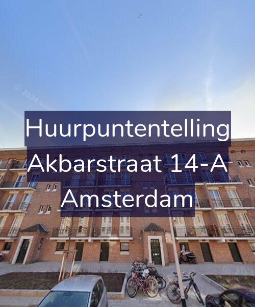 Foto gevel Huurpuntentelling voor Akbarstraat 14-A, Amsterdam