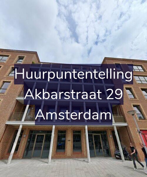 Foto gevel Huurpuntentelling voor Akbarstraat 29, Amsterdam