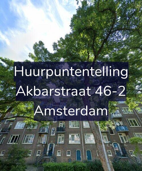 Foto gevel Huurpuntentelling voor Akbarstraat 46-2, Amsterdam