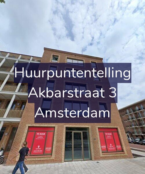 Foto gevel Huurpuntentelling voor Akbarstraat 3, Amsterdam