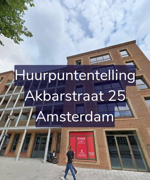 Foto gevel Huurpuntentelling voor Akbarstraat 25, Amsterdam