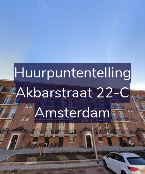 Foto gevel Huurpuntentelling voor Akbarstraat 22-C, Amsterdam