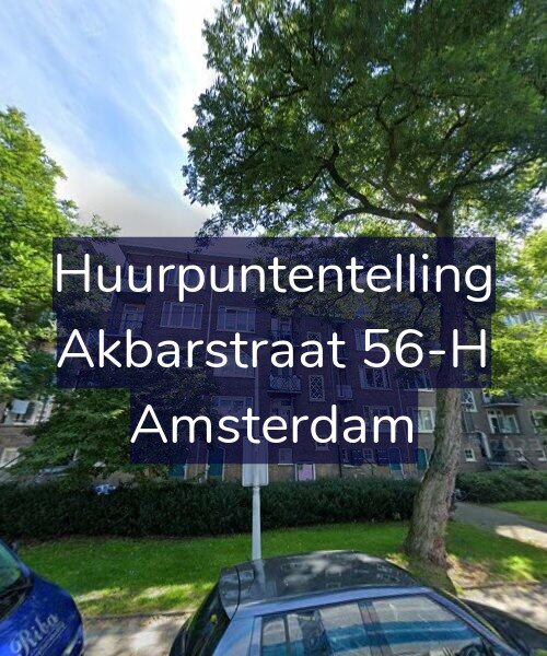 Foto gevel Huurpuntentelling voor Akbarstraat 56-H, Amsterdam
