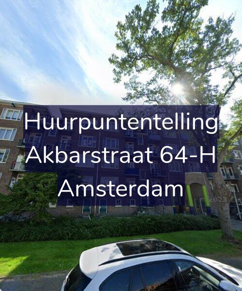 Foto gevel Huurpuntentelling voor Akbarstraat 64-H, Amsterdam