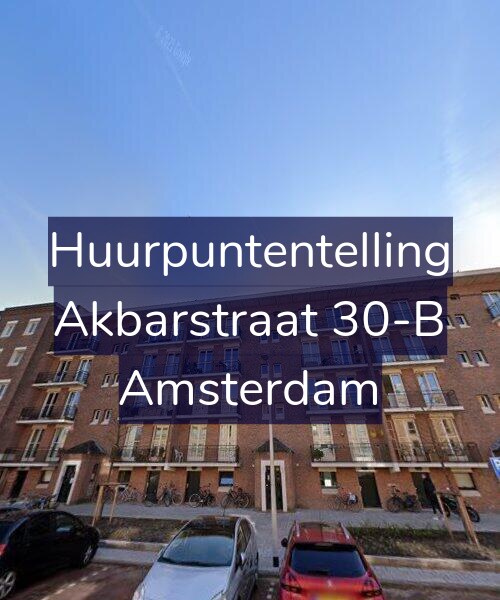 Foto gevel Huurpuntentelling voor Akbarstraat 30-B, Amsterdam