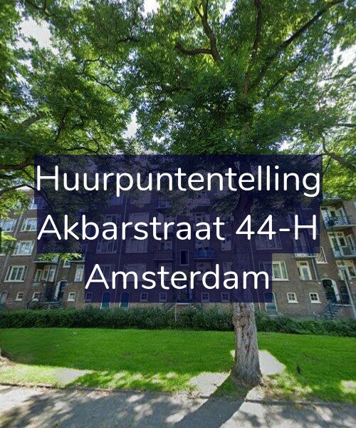 Foto gevel Huurpuntentelling voor Akbarstraat 44-H, Amsterdam