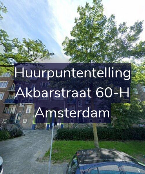 Foto gevel Huurpuntentelling voor Akbarstraat 60-H, Amsterdam