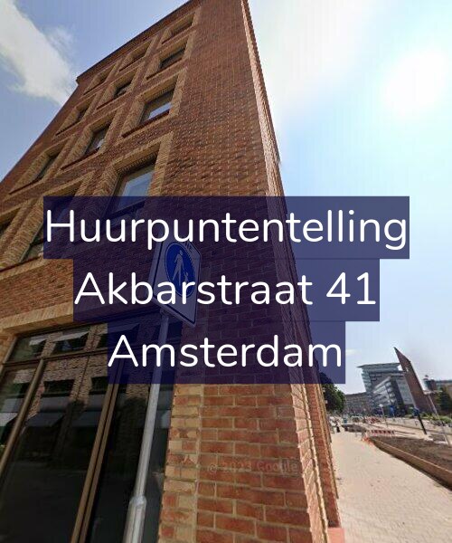 Foto gevel Huurpuntentelling voor Akbarstraat 41, Amsterdam