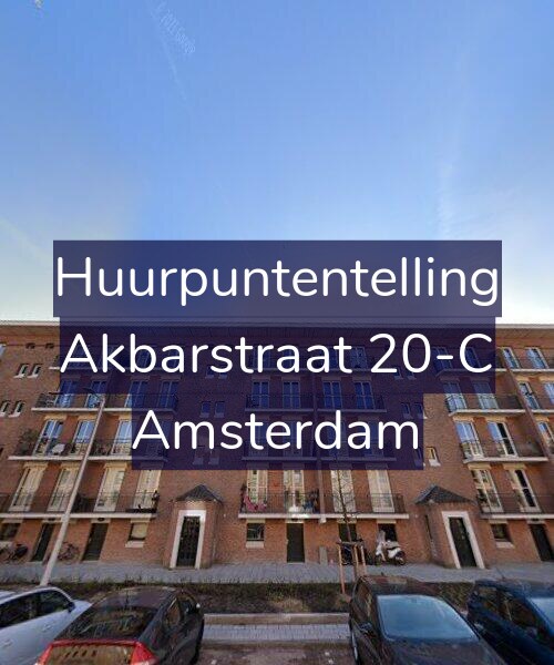 Foto gevel Huurpuntentelling voor Akbarstraat 20-C, Amsterdam