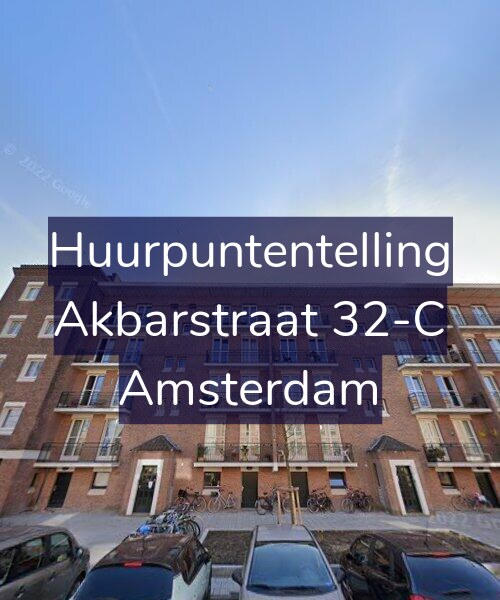 Foto gevel Huurpuntentelling voor Akbarstraat 32-C, Amsterdam