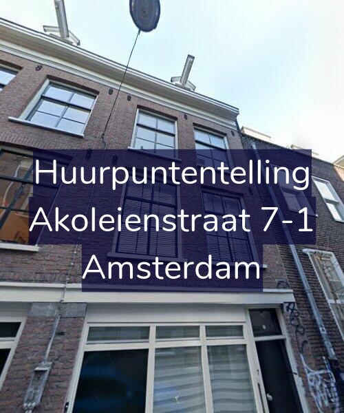 Foto gevel Huurpuntentelling voor Akoleienstraat 7-1, Amsterdam