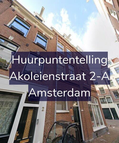 Foto gevel Huurpuntentelling voor Akoleienstraat 2-A, Amsterdam