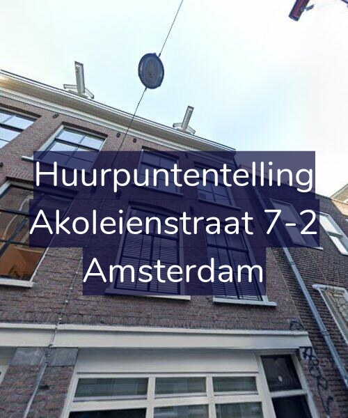 Foto gevel Huurpuntentelling voor Akoleienstraat 7-2, Amsterdam