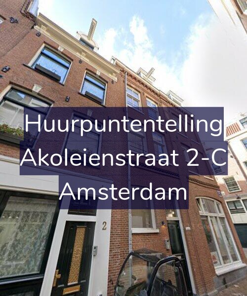 Foto gevel Huurpuntentelling voor Akoleienstraat 2-C, Amsterdam