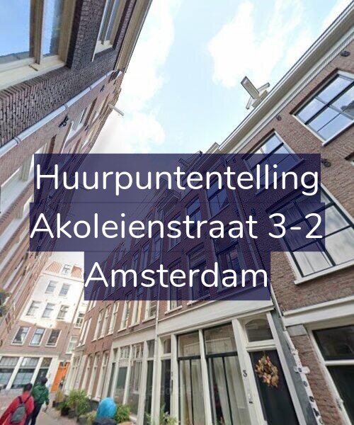 Foto gevel Huurpuntentelling voor Akoleienstraat 3-2, Amsterdam