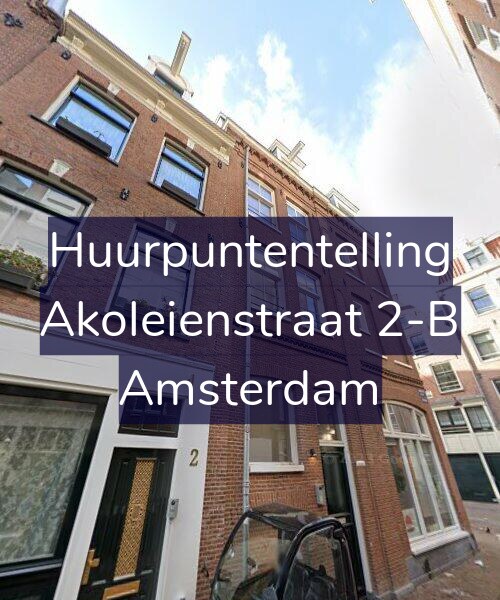 Foto gevel Huurpuntentelling voor Akoleienstraat 2-B, Amsterdam