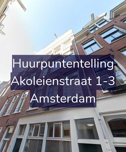 Foto gevel Huurpuntentelling voor Akoleienstraat 1-3, Amsterdam