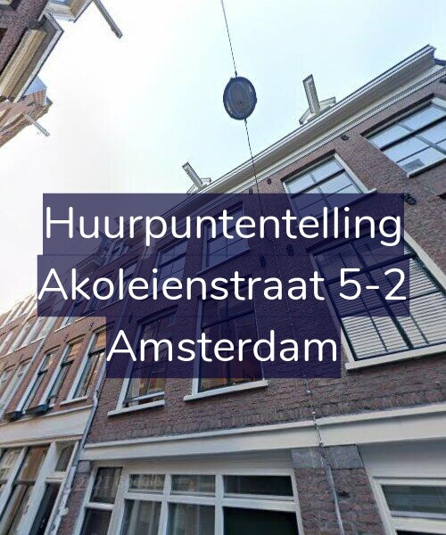 Foto gevel Huurpuntentelling voor Akoleienstraat 5-2, Amsterdam