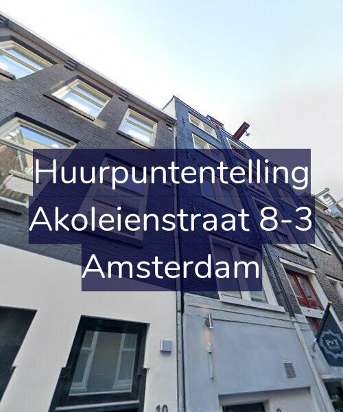 Foto gevel Huurpuntentelling voor Akoleienstraat 8-3, Amsterdam
