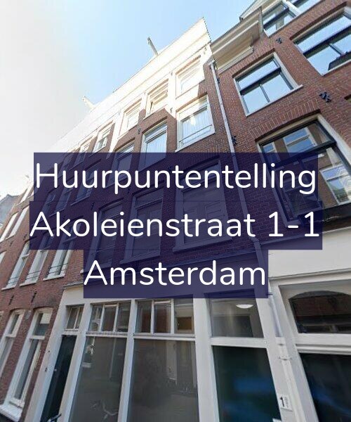 Foto gevel Huurpuntentelling voor Akoleienstraat 1-1, Amsterdam