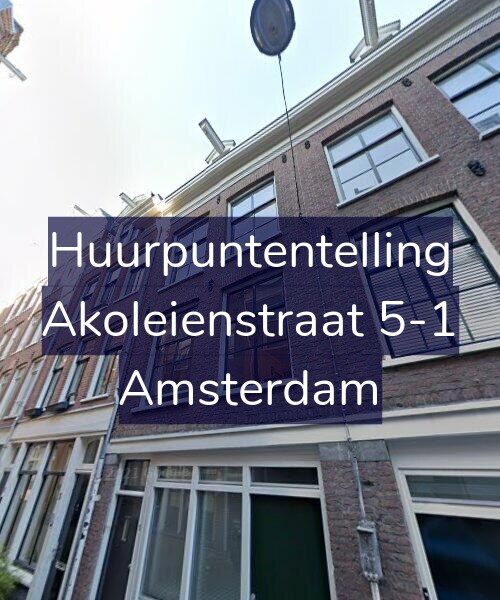 Foto gevel Huurpuntentelling voor Akoleienstraat 5-1, Amsterdam