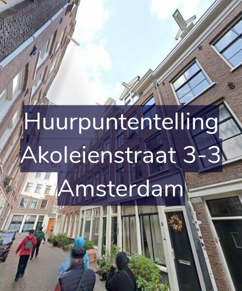 Foto gevel Huurpuntentelling voor Akoleienstraat 3-3, Amsterdam