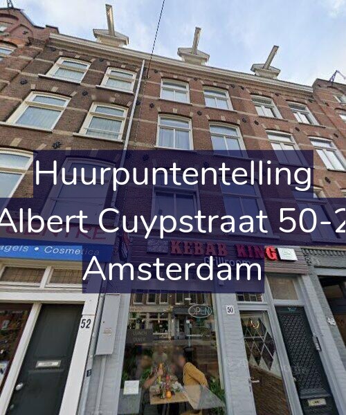 Foto gevel Huurpuntentelling voor Albert Cuypstraat 50-2, Amsterdam